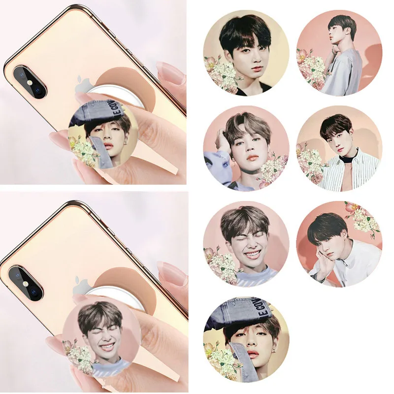 KPOP Bangtan Boys Expanding Phone Holder JIMIN JUNGKOOK J-HOPE RM Ring Grip Socket Love Yourself LY | Канцтовары для офиса и