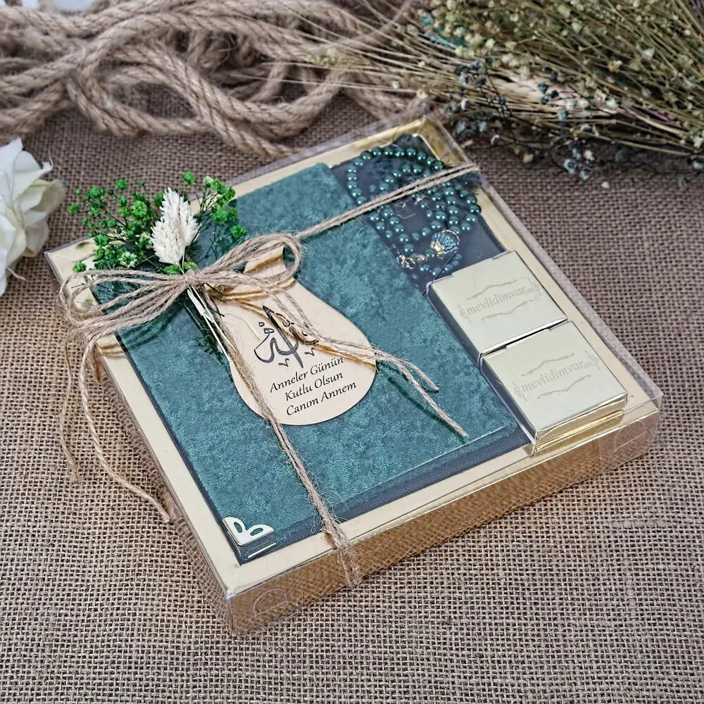 GREAT GIFT Mevlüt gift package GREAT GIFT Mevlüt gift package Luxurious Islamic Gift Set for Mother's Day - Green  FREE SHİPPİNG