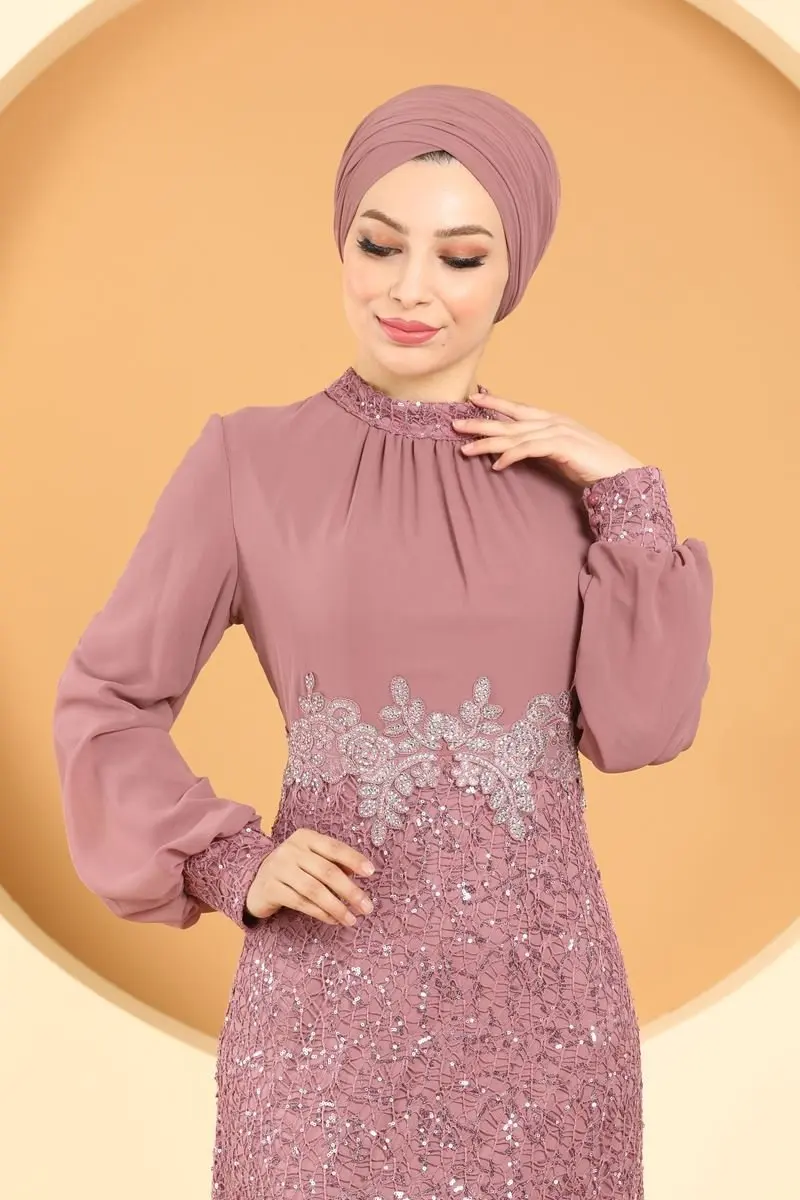 Женская вечерняя одежда из гипюра, турецкое мусульманское модное мусульманское платье в стиле мусульманского ислама, Дубая, 2022