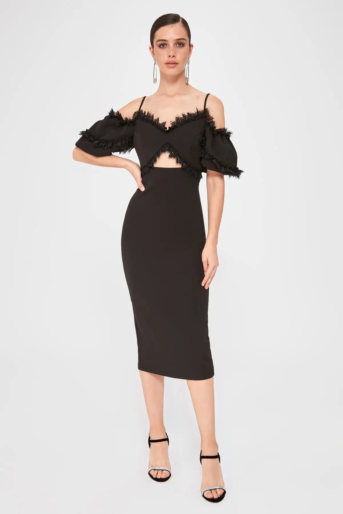 

Trendyol Collar Detail Dress TPRSS20EL0015