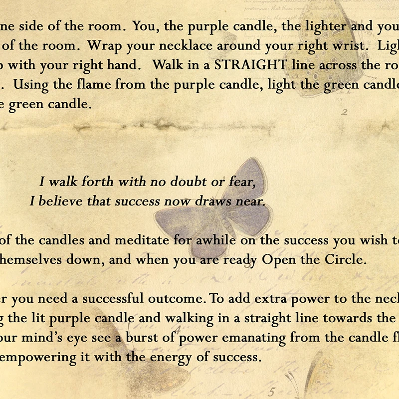 Заклинание успеха принты Wiccan Magick продвижение на работу заклинание удачу