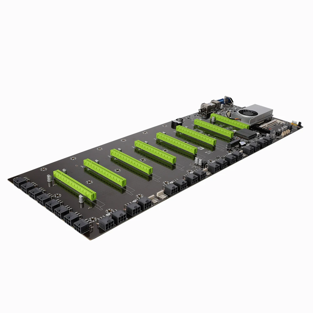 Материнская плата для майнинга BTC BTC-D37 Vga 8Pcie 16X 8 Гб поддержка 1066/1333 / 1600 МГц DDR3/DDR3L