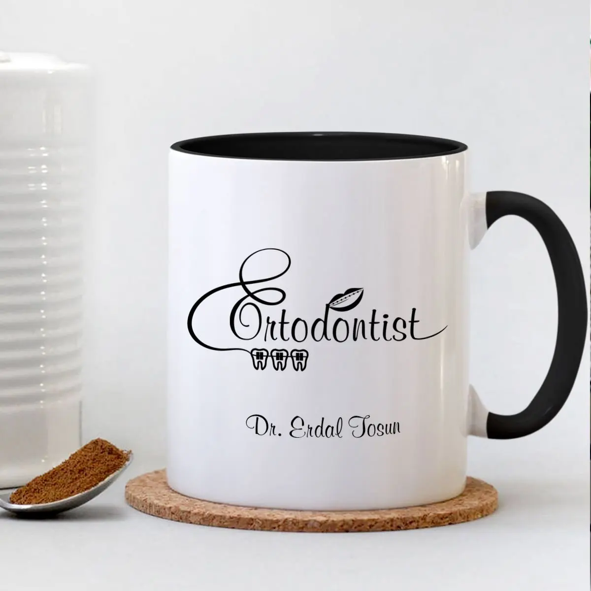 

Персонализированная профессиональная Ортодонтическая черная чашка