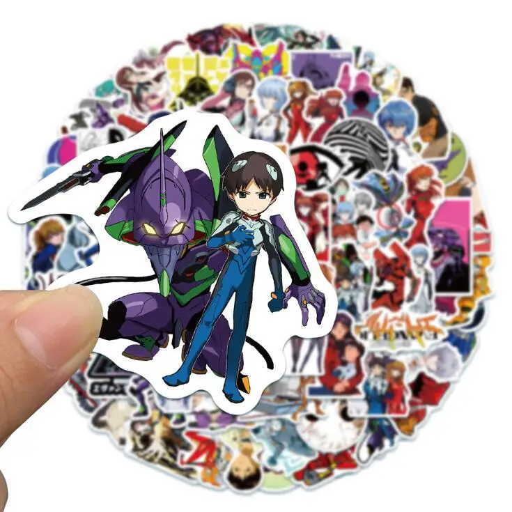 Стикеры японские аниме Евангелион для холодильника компьютера багажника