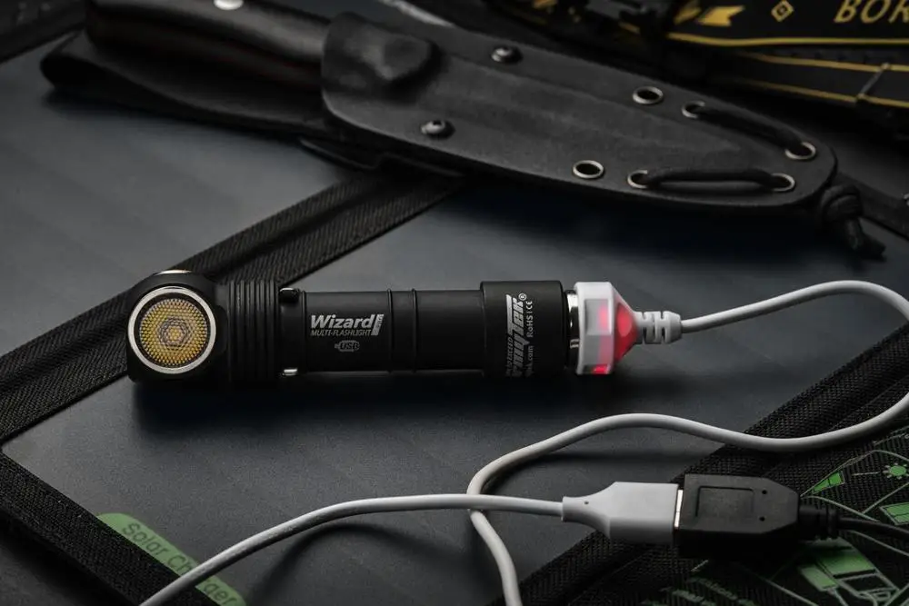 Фонарик Armytek Wizard Pro v3 XHP50 магнитный Перезаряжаемый USB фонарь 18650 литий ионный