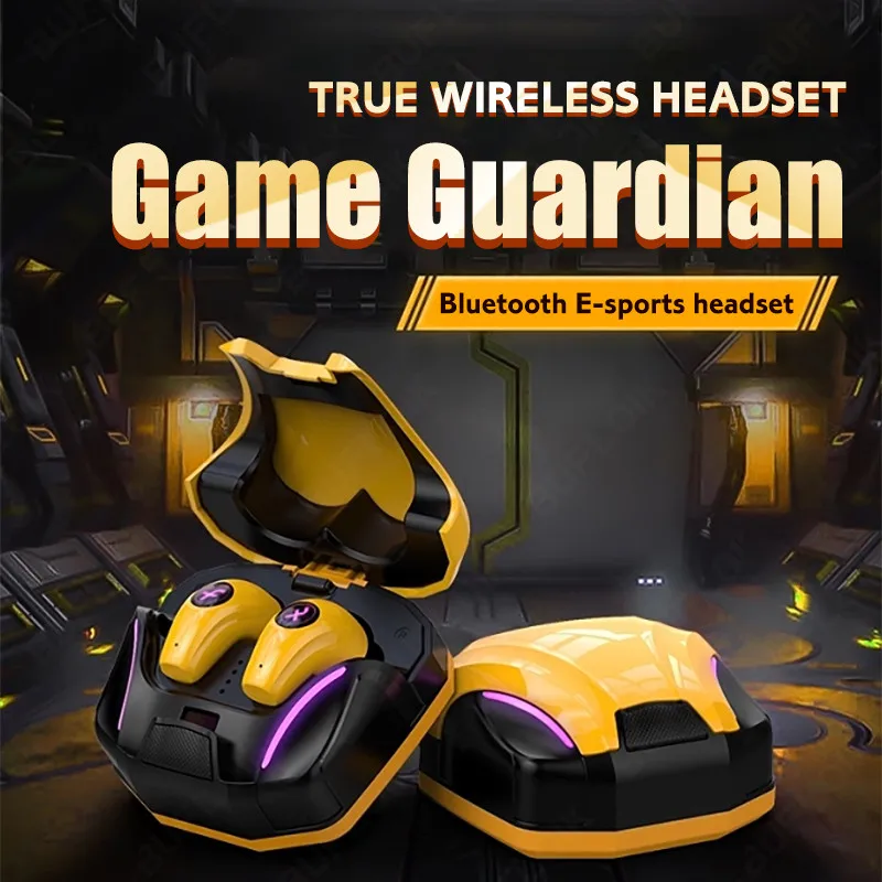 

Беспроводные Игровые наушники Bluetooth, игровая гарнитура, басовая стереогарнитура, наушники-вкладыши с шумоподавлением и микрофоном