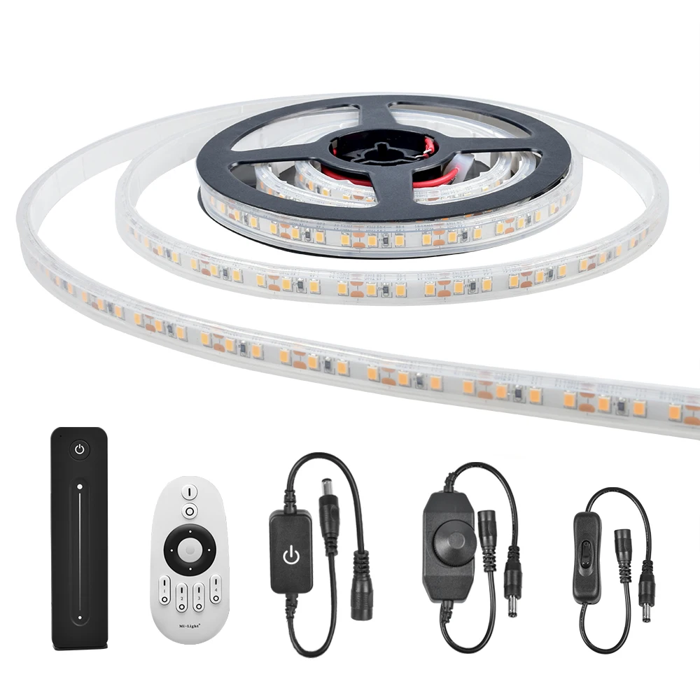 

3M 2700K IP65 12V SMD2835 120leds/m Strip Set(EU Plug 12V 3A Power Adaptor+LED Strip Dimmer)