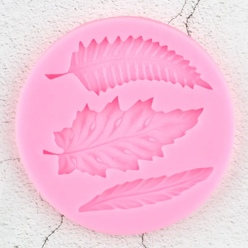 Силиконовая форма в виде листьев 3D Кристаллы ручной работы Носок с кекс фигурки
