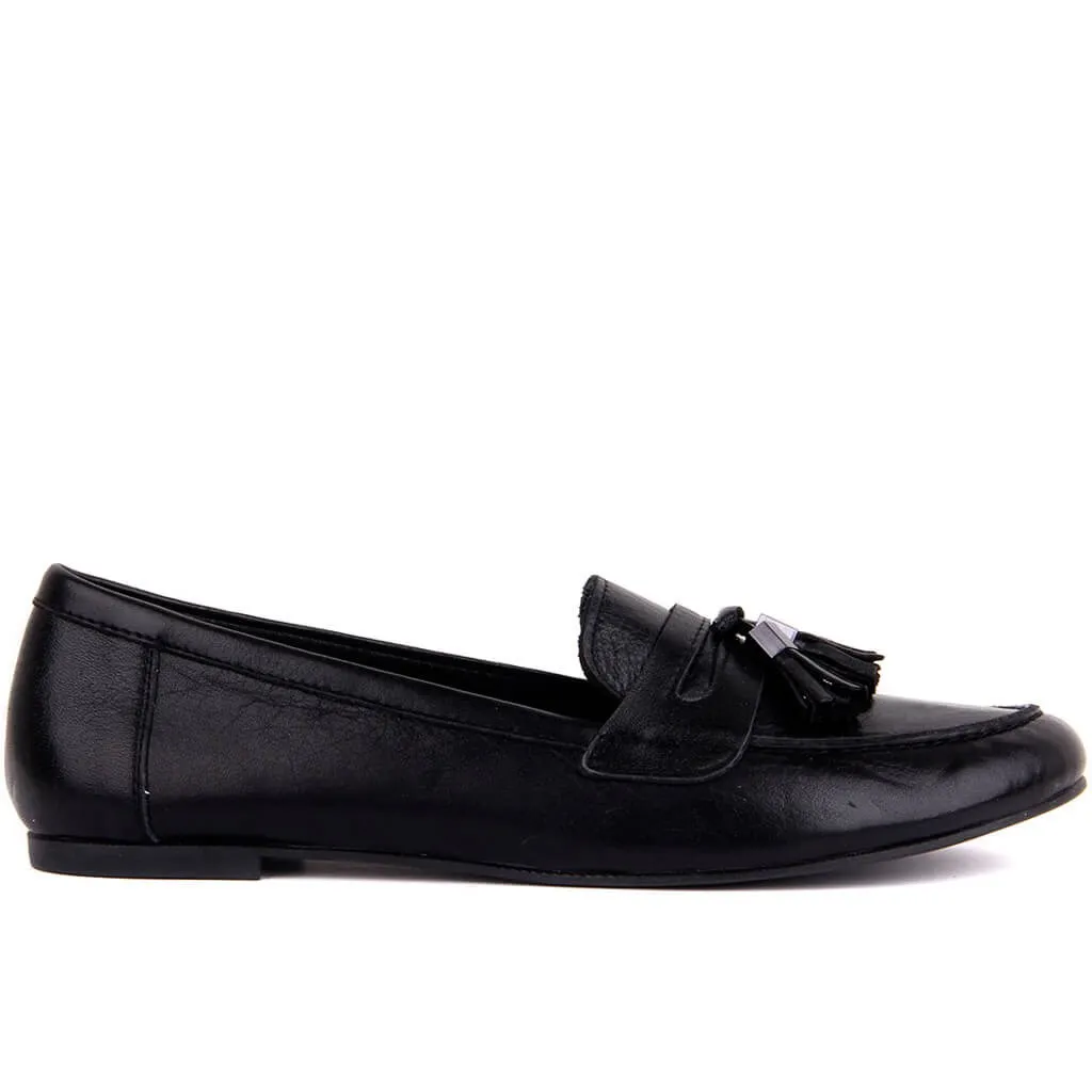 Женская Повседневная обувь из черной кожи Sail Lakers|Обувь без каблука| |