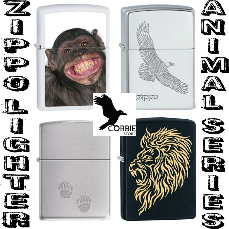 

Zippo Lighter Original Animals Series 4 Different Options High Quality