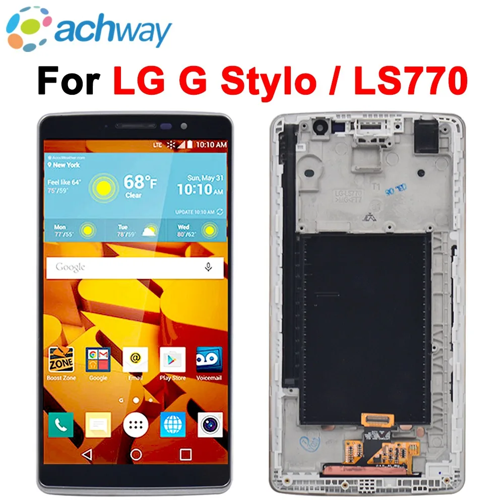 

ЖК-дисплей LG G Stylus LGMS631, дисплей с сенсорным цифровым преобразователем в сборе с рамкой для дисплея G Stylo LS770