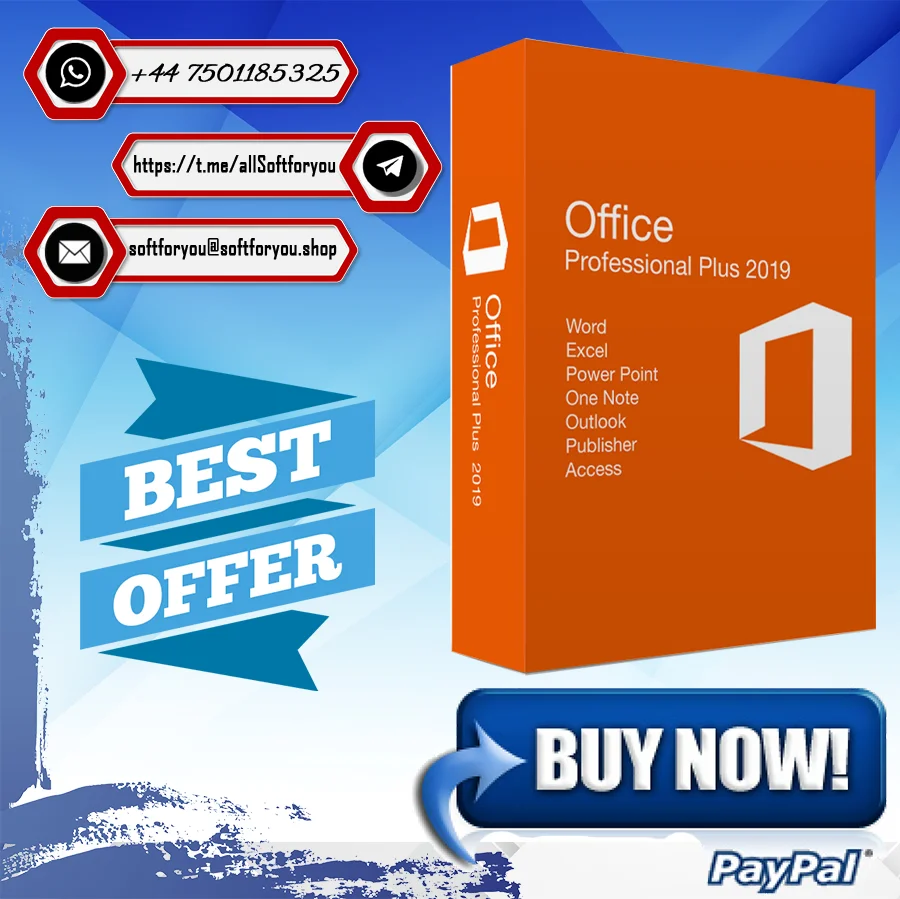 

{Microsoft office 2019 professional plus✅key✅ pro✅ 32/64✅MS retail✅global lifetime✅multi Language Fast Delivery}