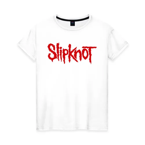 Женская футболка хлопок Slipknot (1) | одежда