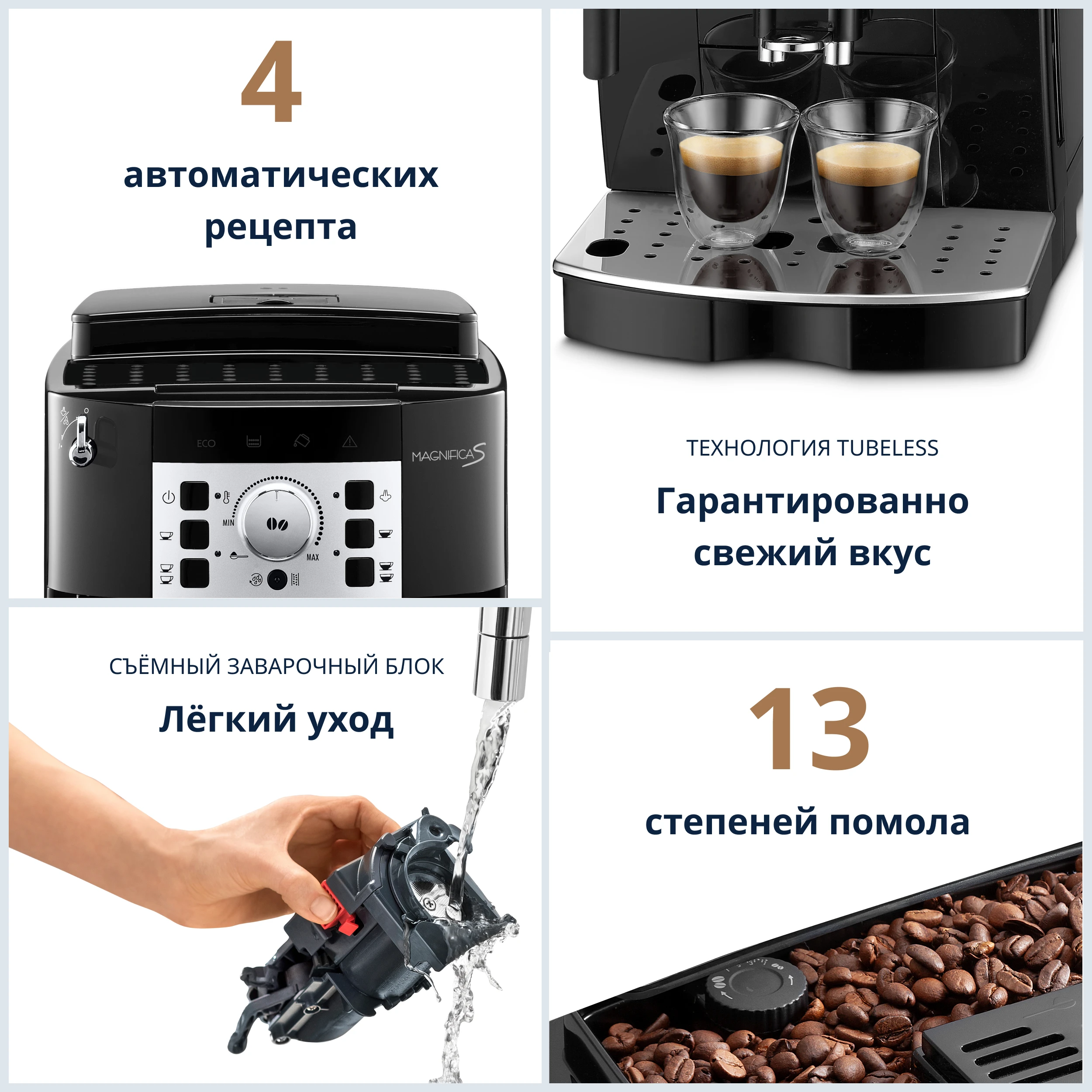 Автоматическая кофемашина DeLonghi Magnifica S ECAM22.110.B