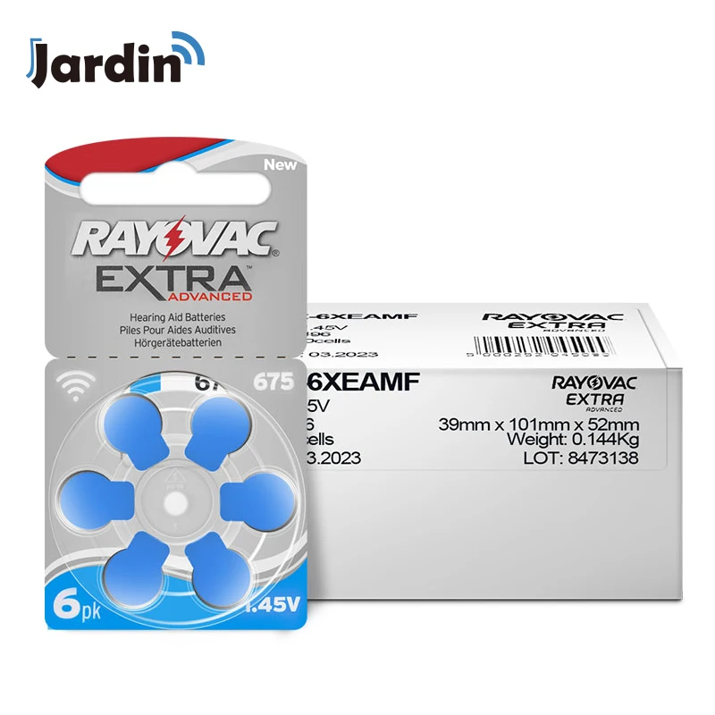 

60 PCS Rayovac Extra High Performance Hearing Aid Batteries. Zinc Air 13/P13/PR48 Battery for BTE Hearing aids Drop Shipping