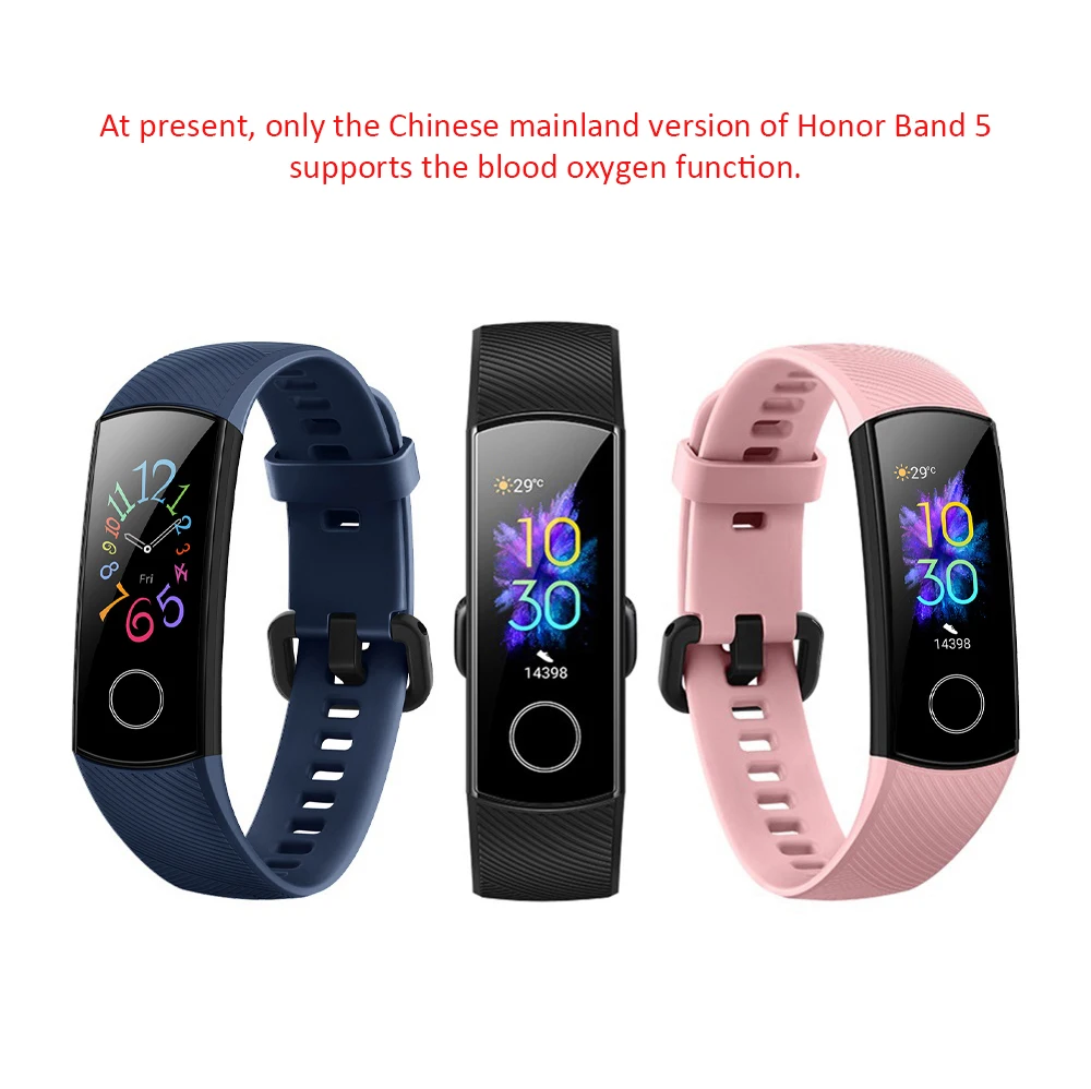 Global Versio huawei Honor Band 5 4, умный Браслет, умный браслет, шагомер, сенсорный экран, для плавания, сердечного ритма, сна, монитор