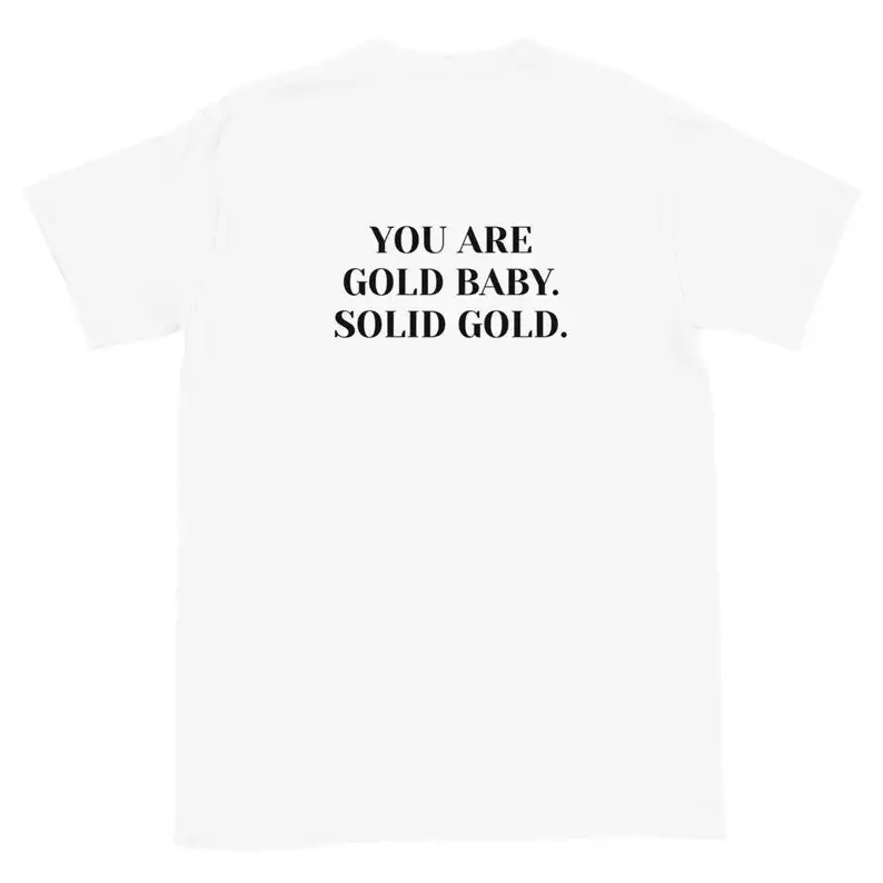 Sugarbaby You Are Gold/детская футболка модная с короткими рукавами для маленьких девочек