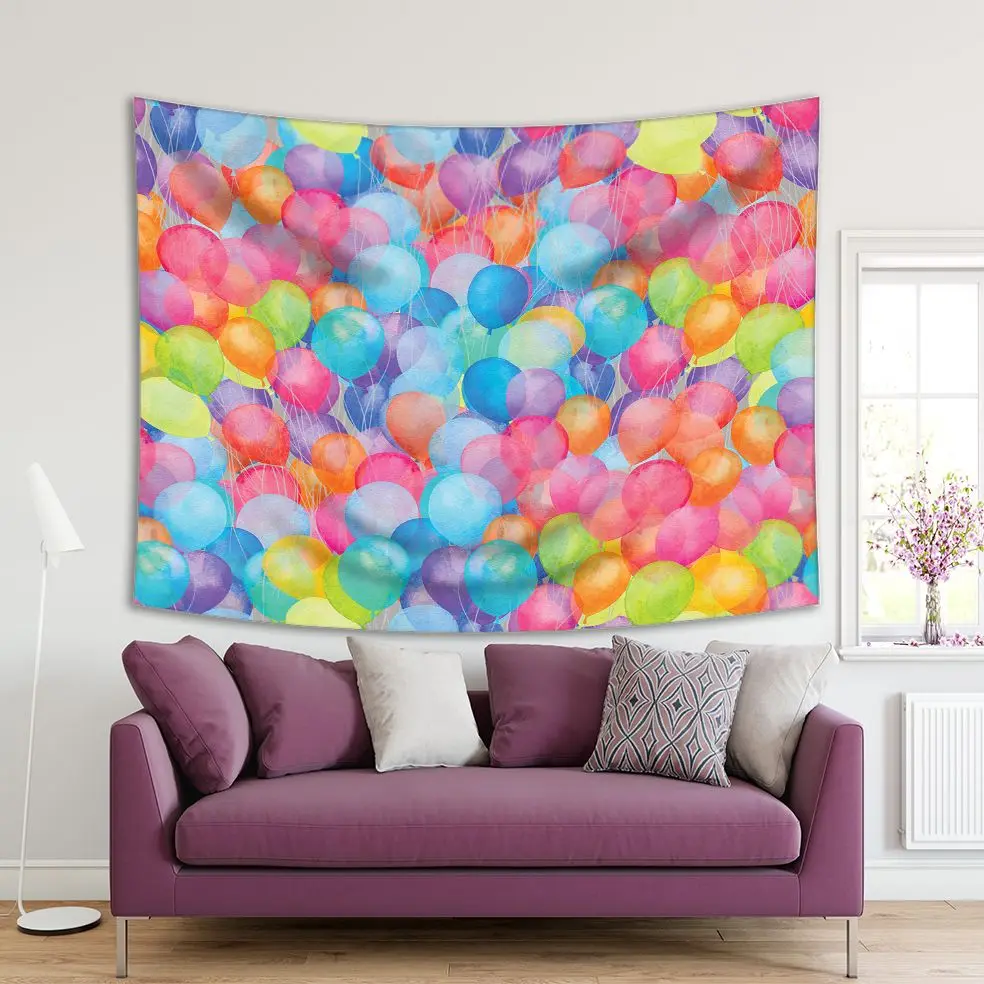 

Tapestry Transparent Leaves Nature Plants Theme Artistic Photo Blue Turquoise Pink