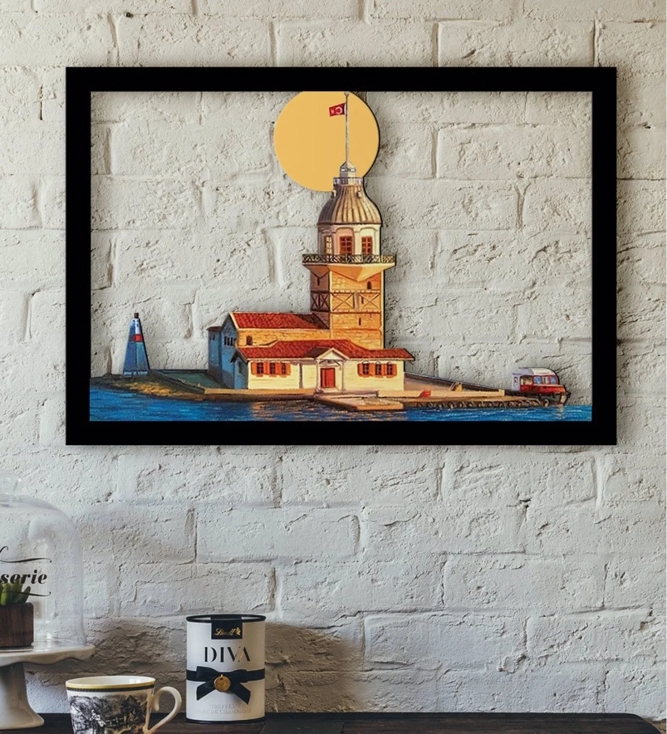 

Деревянная настенная башня Maiden's Tower в стамполе, современный Декор для дома, офиса, гостиной, спальни, кухни, новые идеи для подарков 3D