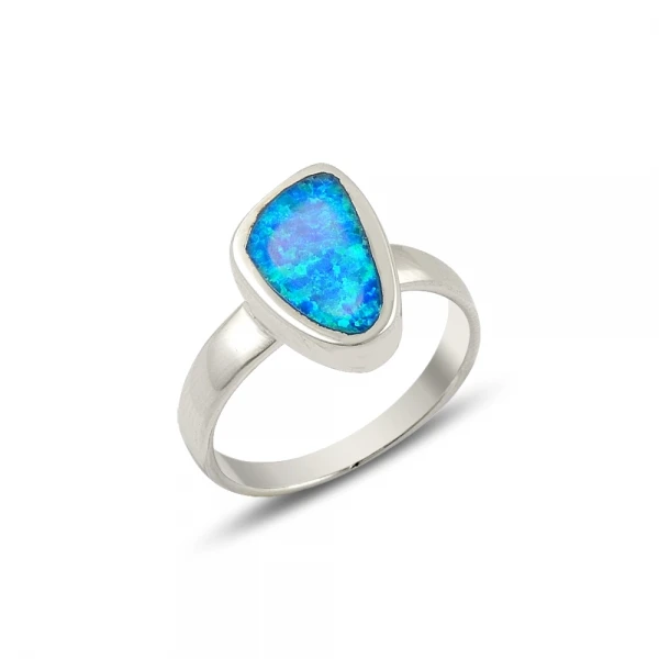 

Серебряное 925 пробы кольцо с опалом