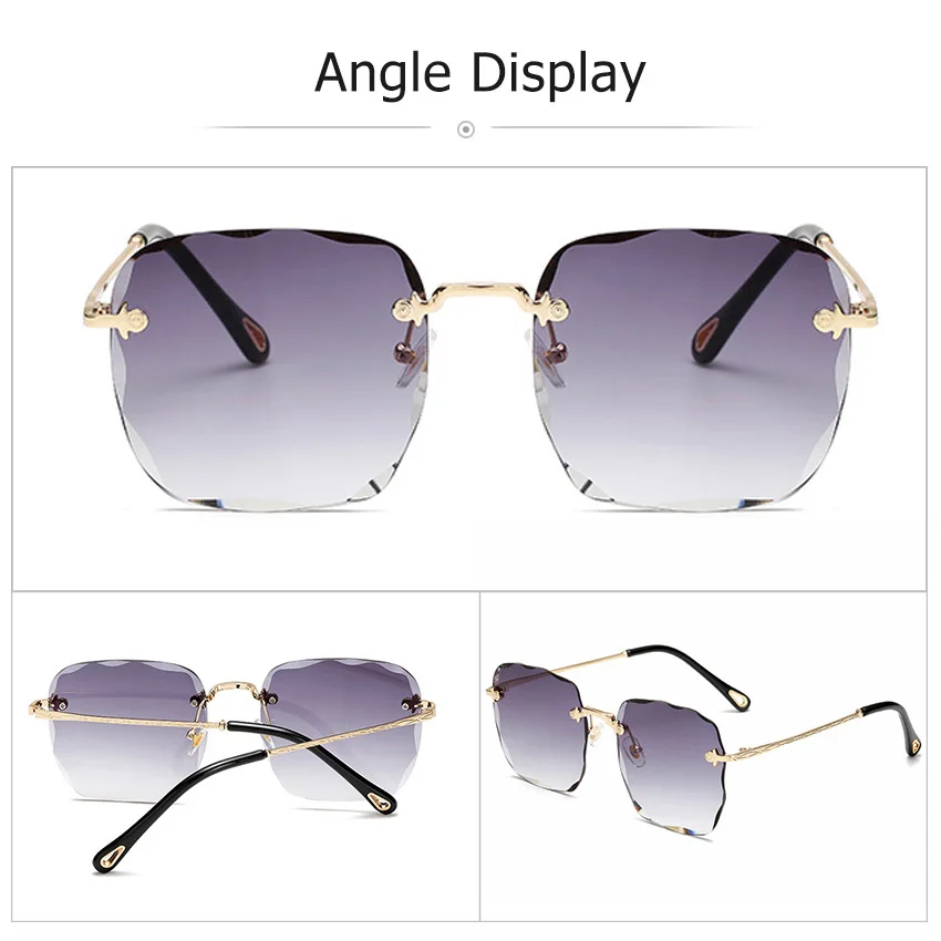 Женское солнцезащитное стекло cushoul с УФ защитой квадратное градиентное