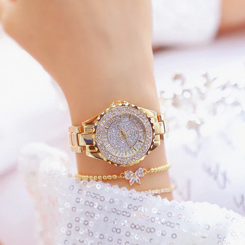 Women Watches Watch Ladies Wrist Watches Luxury Brand Rhinestone Women's Bracelet Watches Female Relogio Feminino