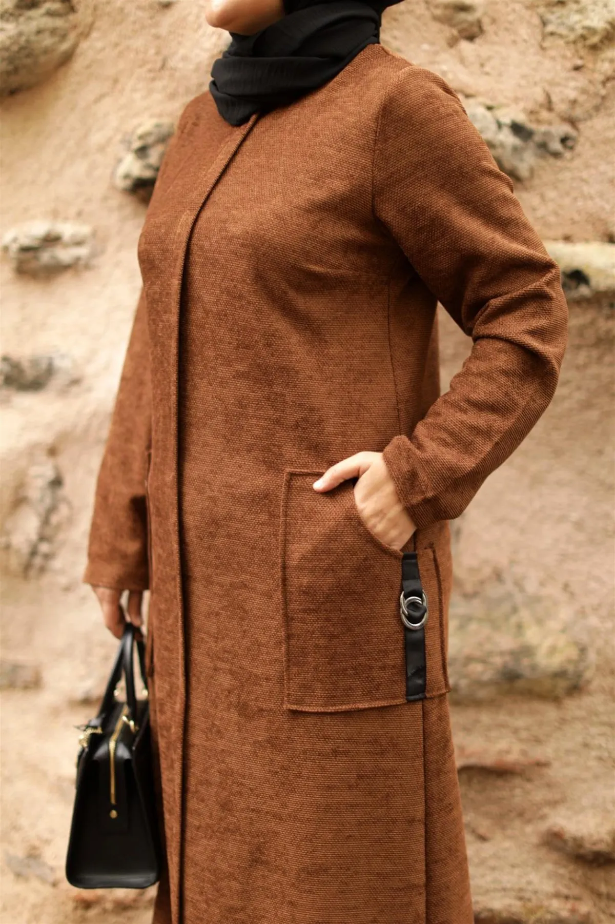 

Butik Melike Women's Ring Pocket Coat Winter New Arrival hijab abaya muslim fashion set islamic clothing prayer garment Turkey