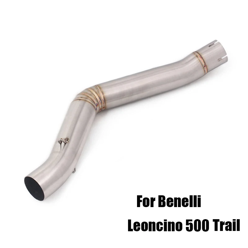 

For Benelli Leoncino 500 Trail Exhaust System Pipe Middle Mid Tube Escape Connecting Link Section Slip On 51mm Motorcycle