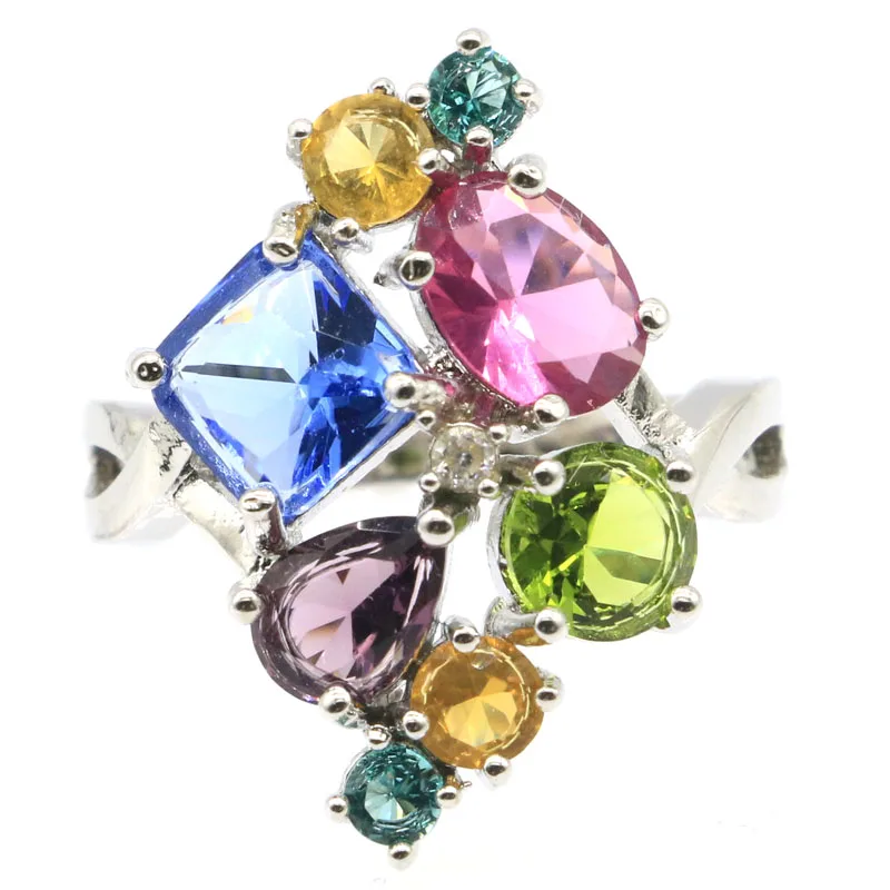 25x20 мм модный турмалин с Перидотом танзанитовый аметист аквамарин подарок для