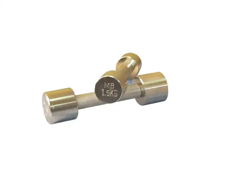 Гантель Barbell 1 5 кг неразборная фитнесс хром | Спорт и развлечения