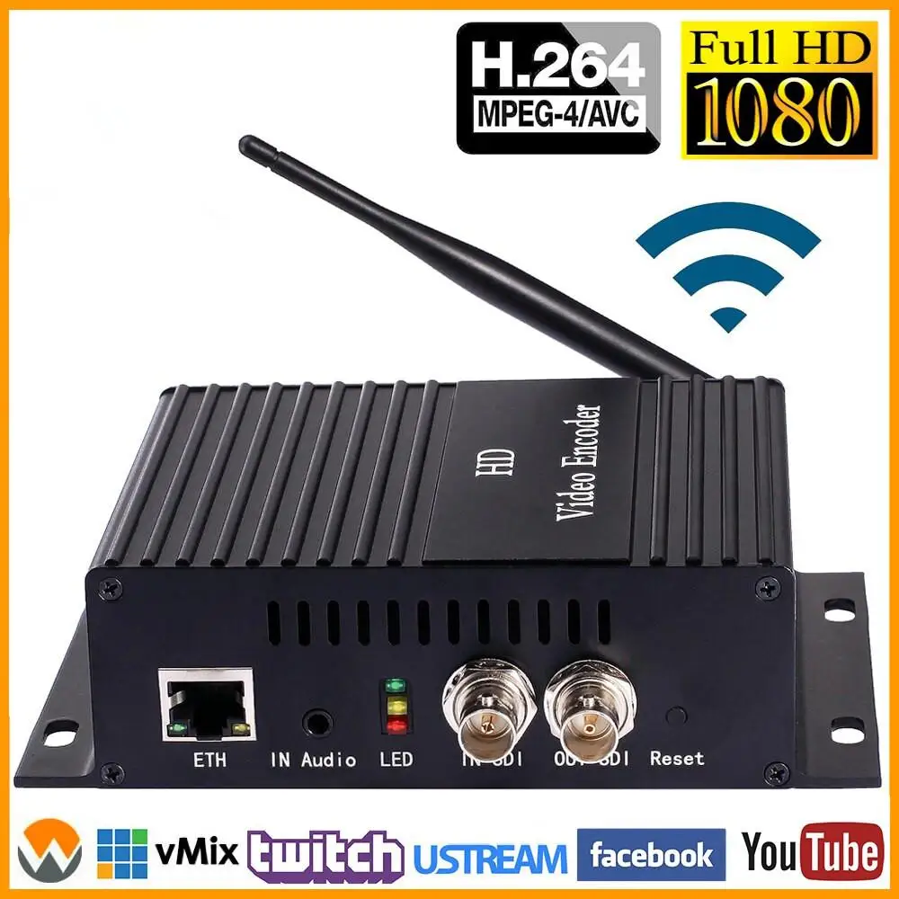 MPEG4 H.264 AVC SD HD 3G SDI к IP кодер потокового видео декодер передатчик с HTTP RTSP RTMP UDP ONVIF HLS и