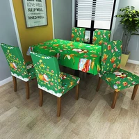 2021 christmas chair cover for home kitchen hotel wedding dining chair cover waterproof chairs slipcover case home decoration