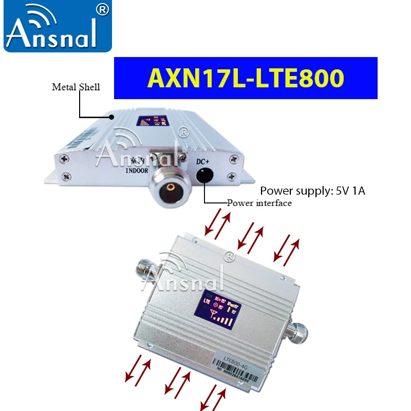 

1PCS Band20 LTE 800MHz 4G Network Mobile Signal Booster 800Mhz 4g Cellphone Cellular Amplifier 4G signal repeater GSM 4g Antenna
