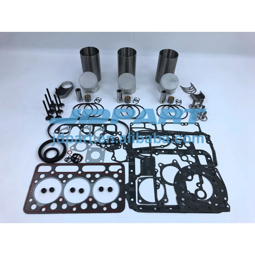 

D1402 IDI complete overhaul kit STD with liner kit overhaul gasket kit engine bearings valve kit For kubota Engine