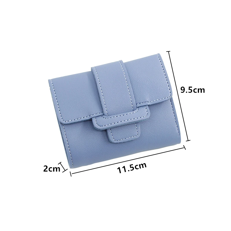 

Fashion Mini Women Wallet Purse Female PU Leather Short Tri-Fold Wallets Korean Students Lovely Purse Female Small Wallet