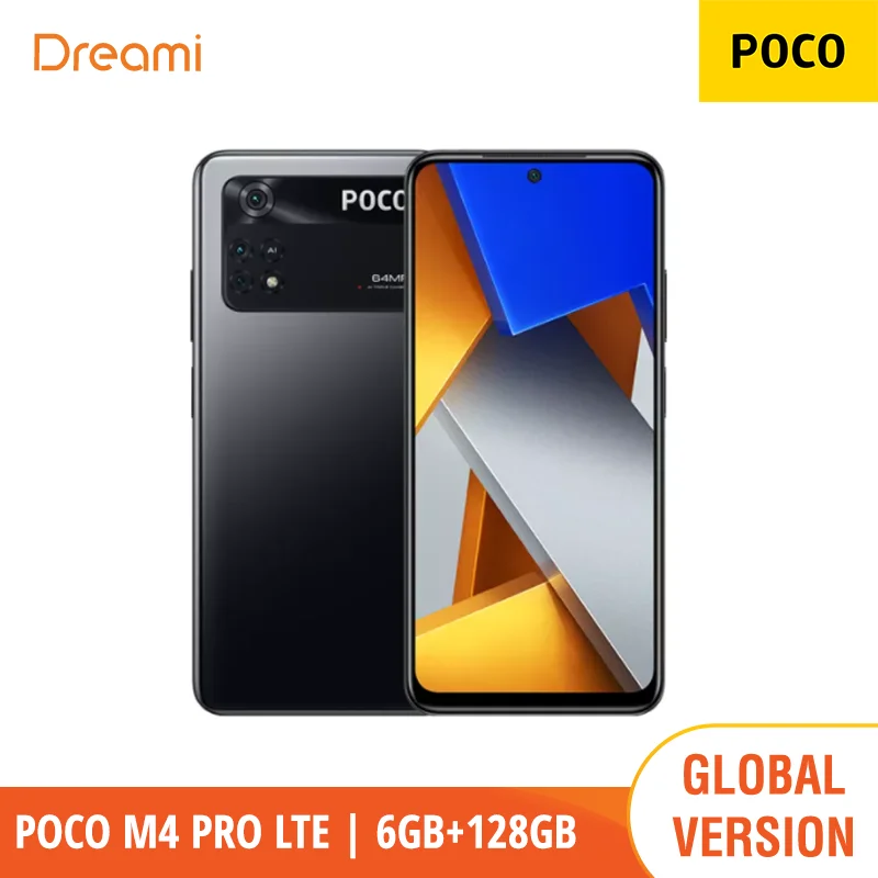 

[Global Version] POCO M4 PRO LTE 128GB / 256GB (New & Sealed) MediaTek Helio G96 | 90Hz AMOLED | 64MP Camera | 5000mAh 33W Pro