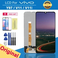 6 3 original display for vivo v11i y97 v1813a v1813t lcd screen touch digitizer replacement assembly for vivo v11 1806 display