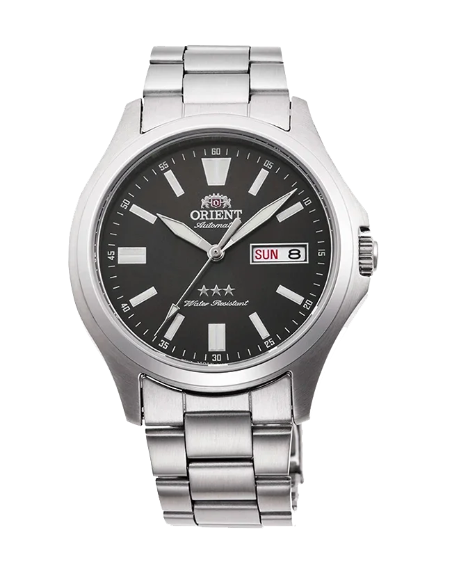 Orient Tristar Мужские автоматические часы RA AB0F10N Циферблат серый стальной