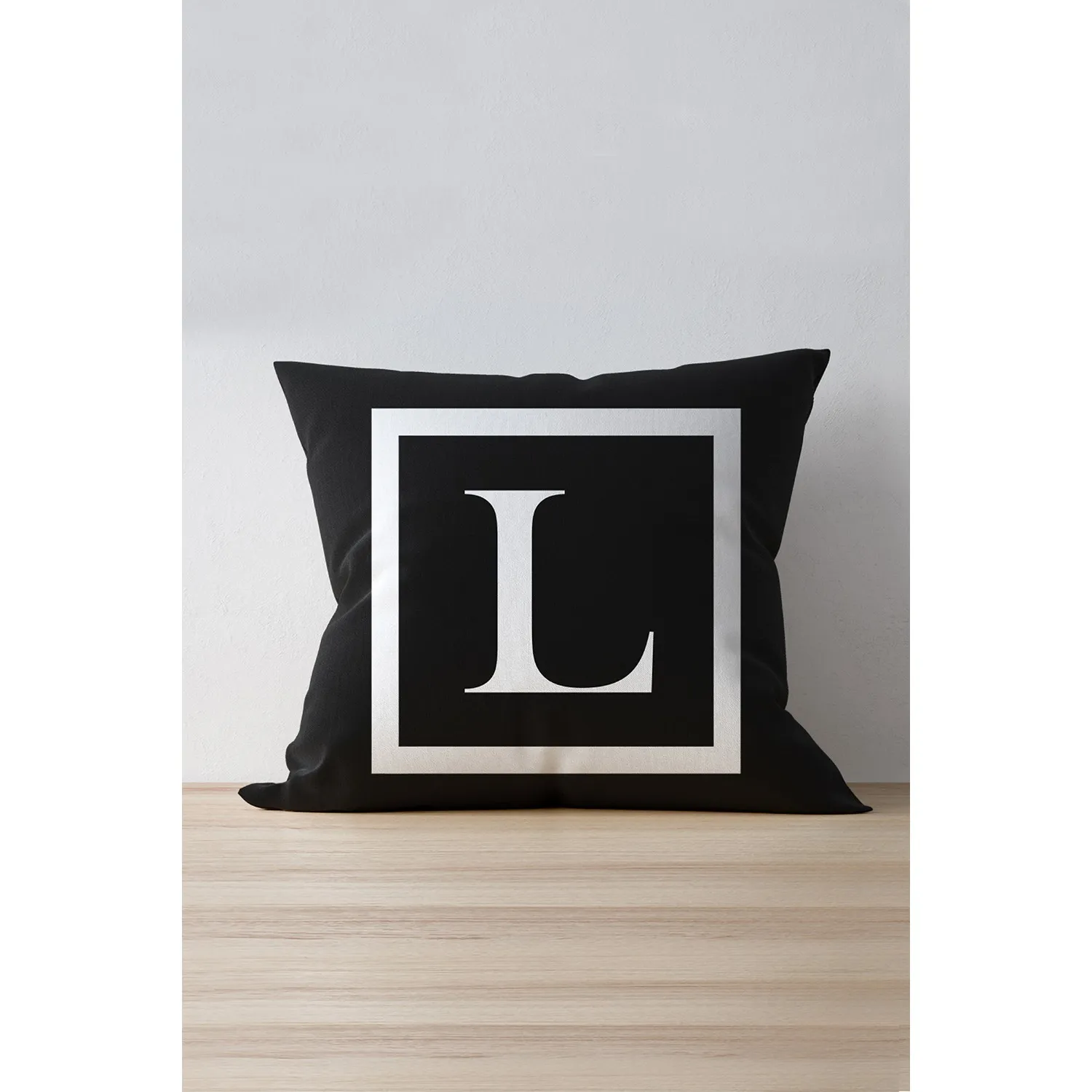 

Letter Pillowcase The Letter 'Pillow Cover 43 X43 cm Digital Printed Soft Touch Woven Honeycomb Fabric Home Living Room