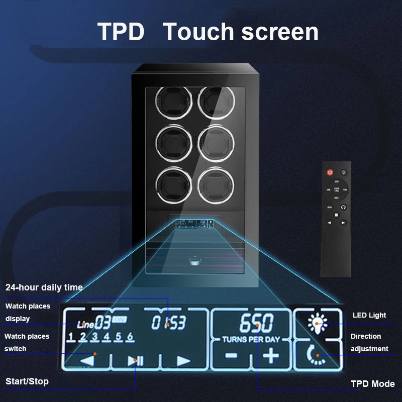 Автоматический вращающийся дисплей со светодиодсветильник кой и коробкой для