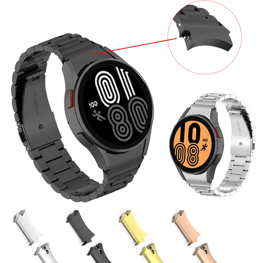 

Переходник из нержавеющей стали для Samsung Galaxy Watch 4, 40 мм, 44 мм, для Samsung Galaxy Watch 4 Classic, 42 мм, 46 мм