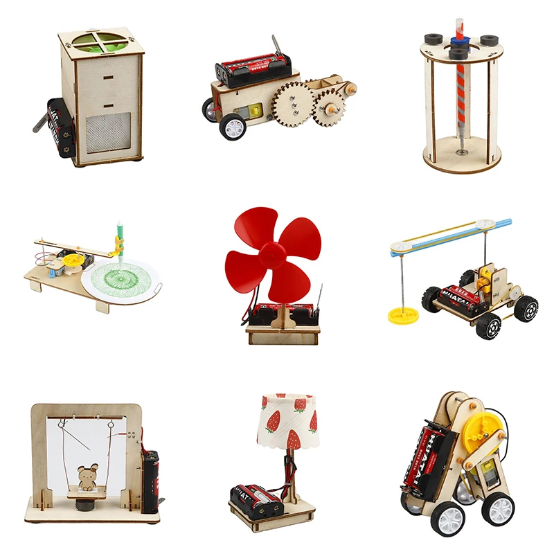 

Toys for children robot science Creative Inventions Motor Ability Of Children Active Thinking DIY Electronic Kit Technology Toys