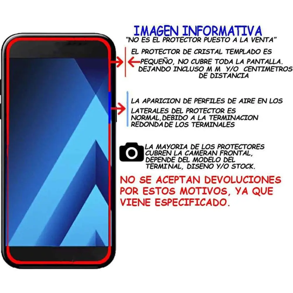 Защитное стекло для экрана BQ AQUARIS X / PRO (универсальное неполное см. Информацию) |