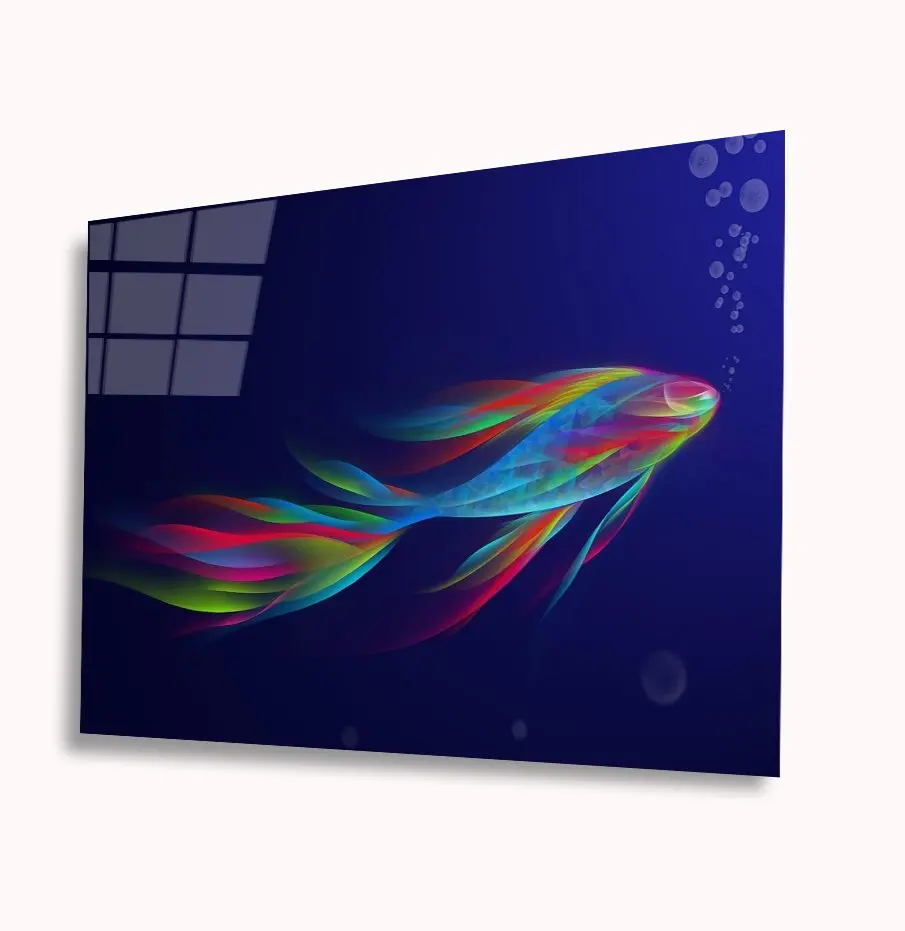 

Illustration Glass Table 4mm Durable Tempered Glass Fish Table Home Decoration