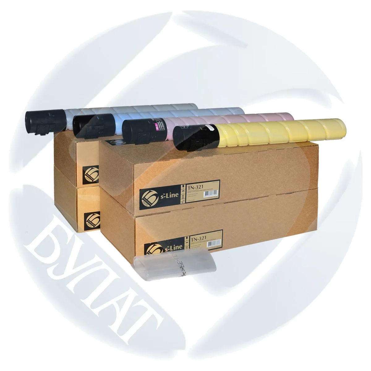 TN321 Тонер картридж Konica Minolta bizhub C224 C224e C284 TN-321 (27k) Black БУЛАТ s-Line C284(e) - Цена: 2430