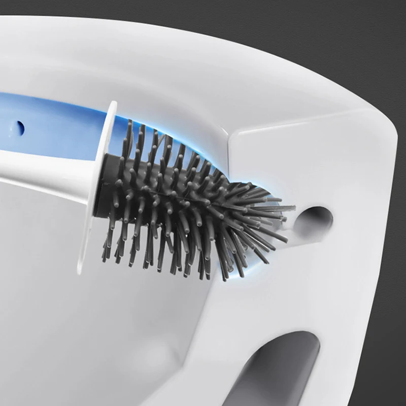 Силиконовая щетка для унитаза ONEUP TPR Настенная или напольная чистки туалета