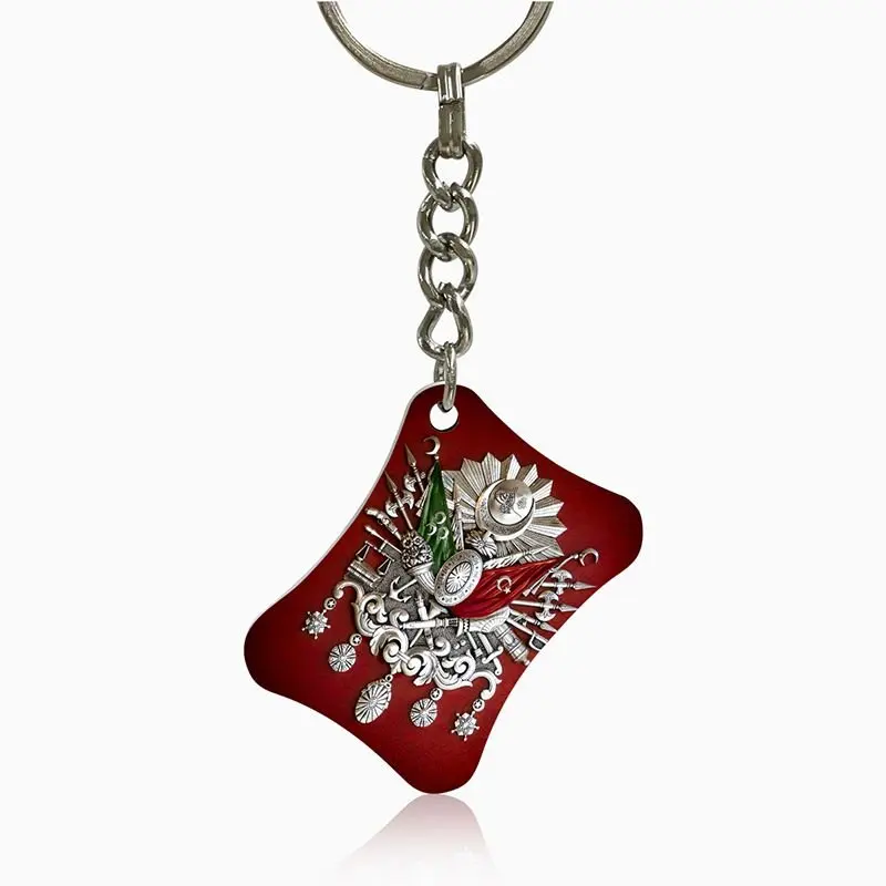 

Персонализированные косой угловой брелок из твердого пластика