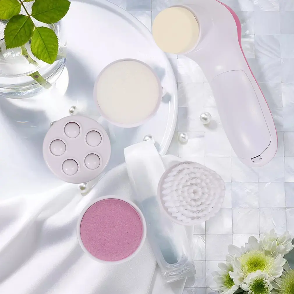 5 в 1 Электрический очищающее средство для лица моющий аппарат чистки Очиститель