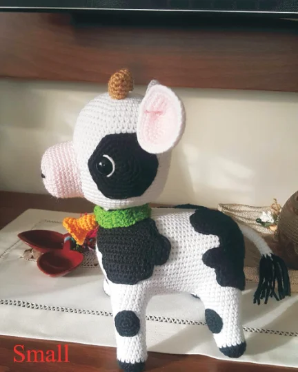 Amigurumi Cow Sweet кукла амигуруми игрушка вязание крючком мягкие животные для ребенка