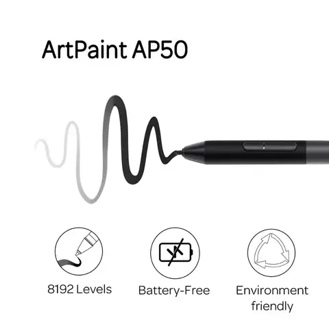 GAOMON ArtPaint AP50 стилус для PD1161/PD1220/PD1320/PD1561/PD156Pro